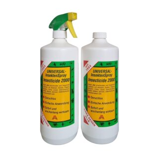 Insecticide 2000, 1l mit + 1l ohne Sprühkopf